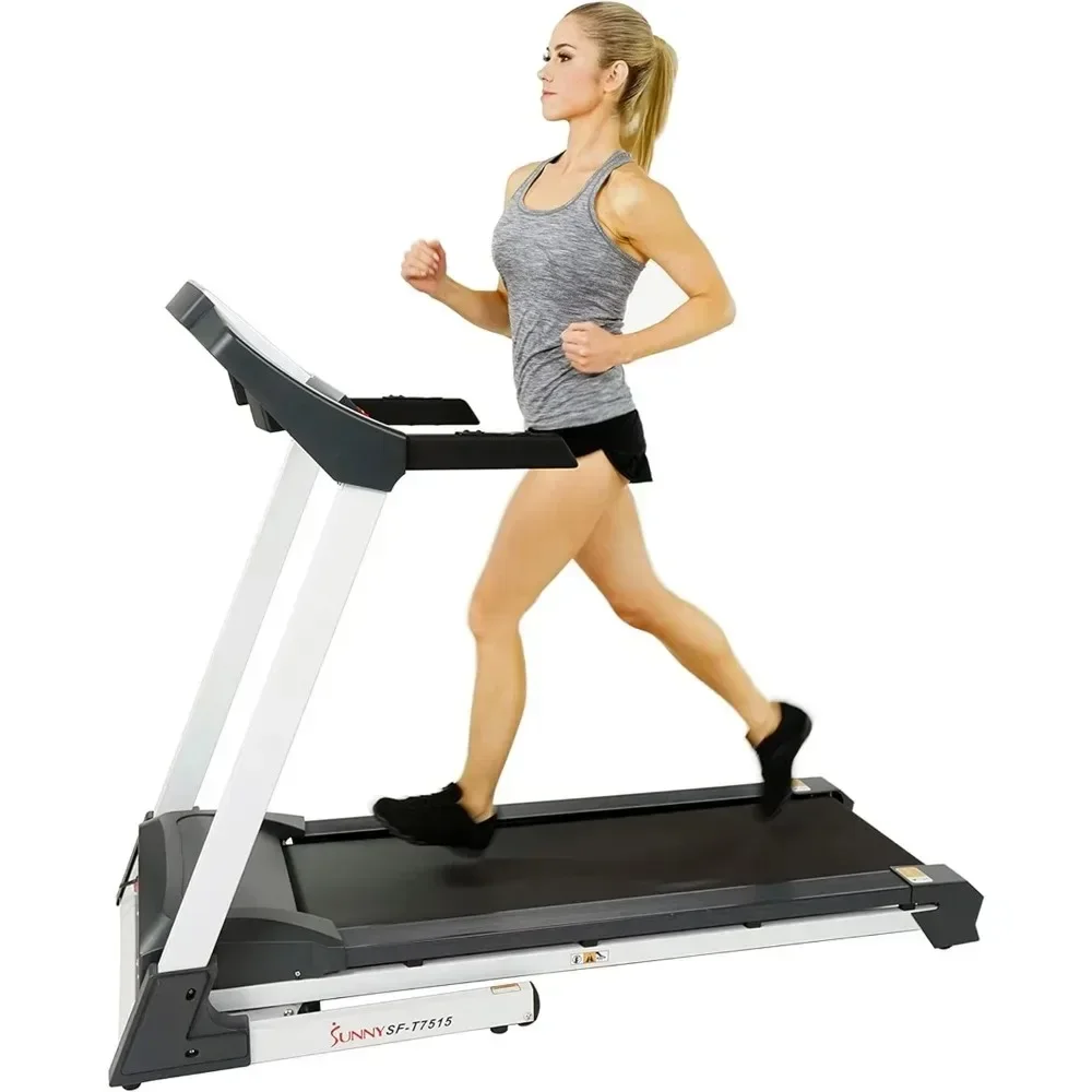 Premium Treadmill with Auto Incline, Speed Buttons, Double Deck Technology, Digital Display, BMI Calculator & Pulse Sensors