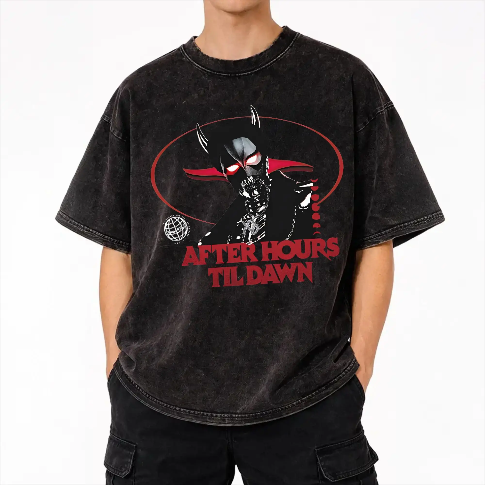 Harajuku Washed Shirts The Weeknds After Hours til Dawn Stadium Tour 2026  Outfit Retro T-Shirts Oversize  Streetwear