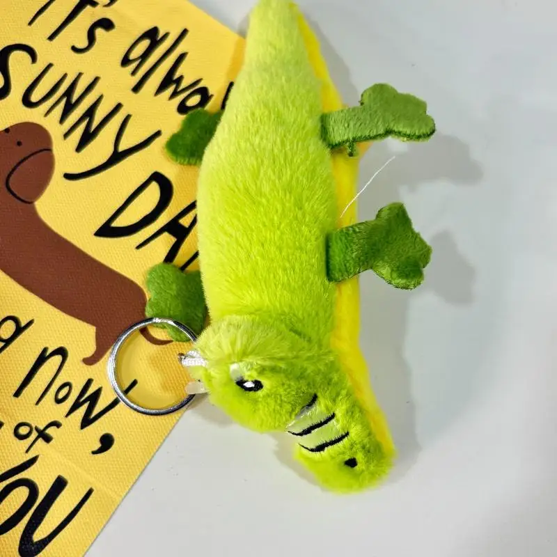 15 سنتيمتر الكرتون التمساح أفخم المفاتيح جميل محشوة دمية كيرينغ حقيبة قلادة ظهره معلقة الديكور مفتاح حامل الهدايا