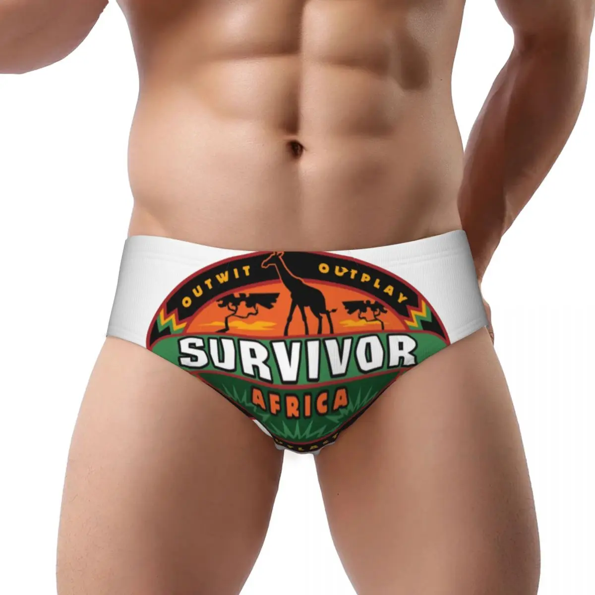 Sous-vêtements personnalisés pour hommes, sous-vêtements de survivant de télévision de réalité, slips confortables