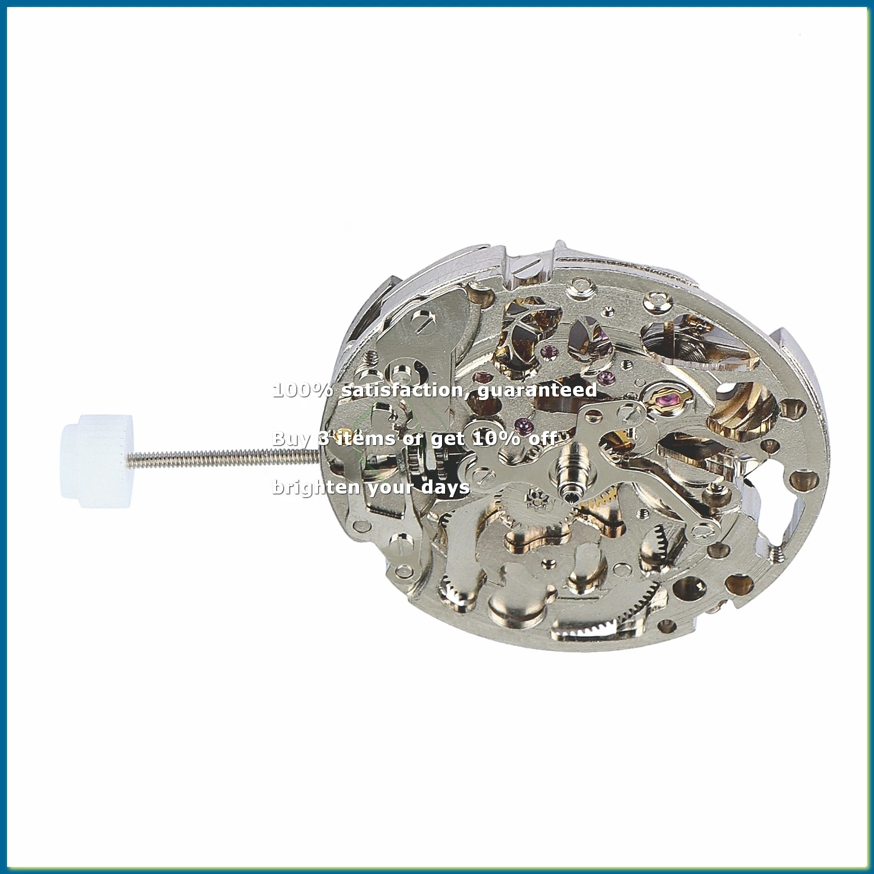 ●25.6Mm 3-Hand Skeleton Self-Winding Automatic Mechanical Watch Movement for Miyota 8N24 Watch Accessories