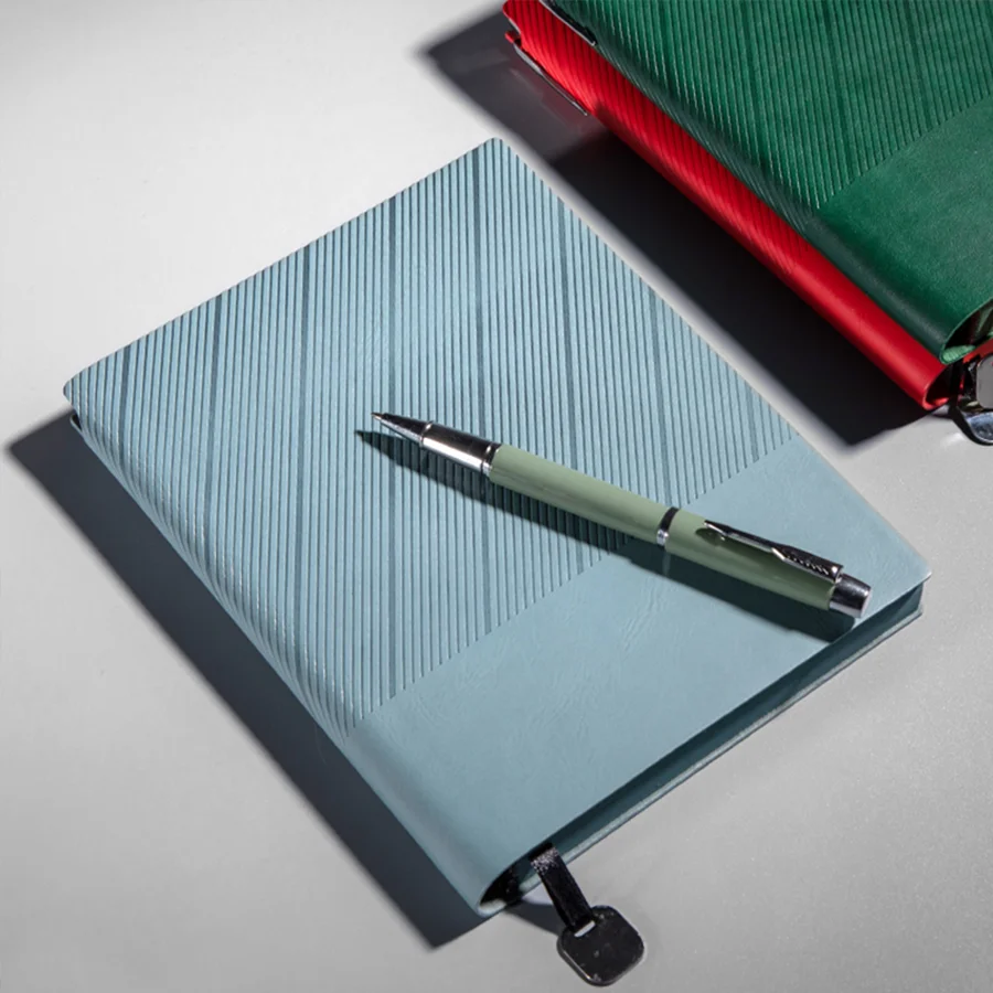 دفتر ملاحظات من نسيج قطني طويل الحرفي - دفتر رسم مقاس A5 مع غطاء من الكتان المزخرف