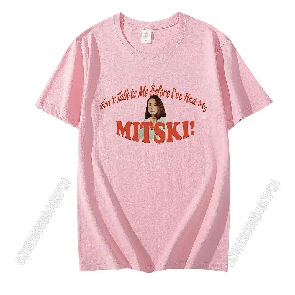 Don't Talk To Me Before L've Had My Mitski T Shirt Fashion Rock Singer T-Shirt 100% Cotton Tee Shirt Short Sleeve