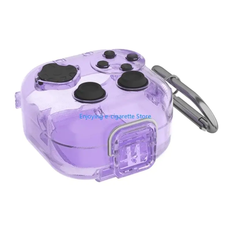 Model-Specific Wireless Earbud Case Cover with Precise Openings, Molded Shell, and Carry Clip for Commuting or Travel Y4QF