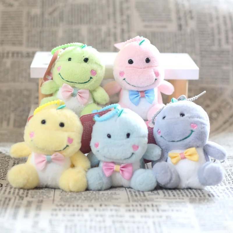 Peluche de dinosaure en forme d'animal de dessin animé, jouet de beurre, pendentif, sac à dos, tentures, ornements, cadeaux