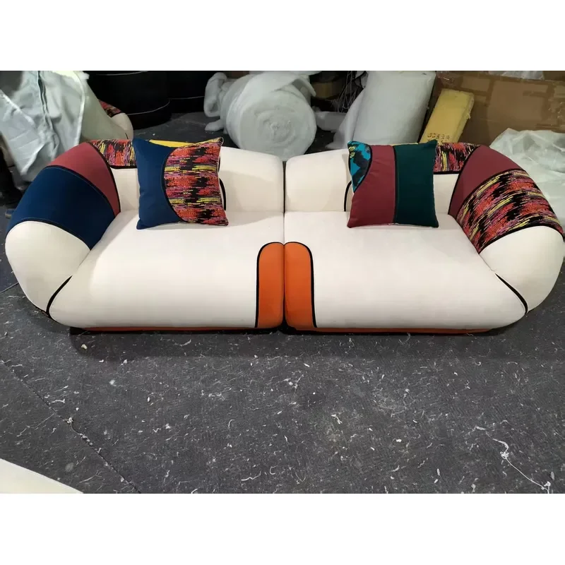 Factory Direct Vacuum Packed Compressed Modular Sofa, Multi Color Woven Fabric Ready Stock Portable Compressed Couch