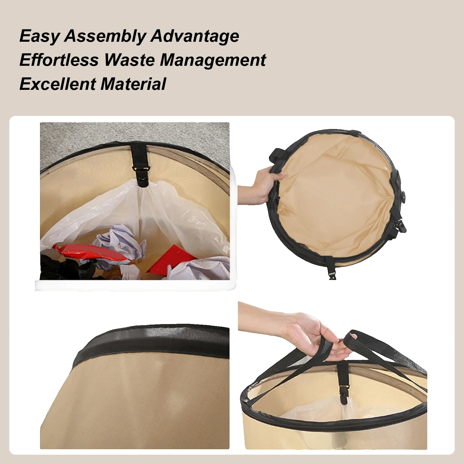 

Pop-up Trash Can Outdoor Portable Camping Folding Trash Can Camping Trash Can Gardening Garden Garbage Bag Garden Leaf Bucket