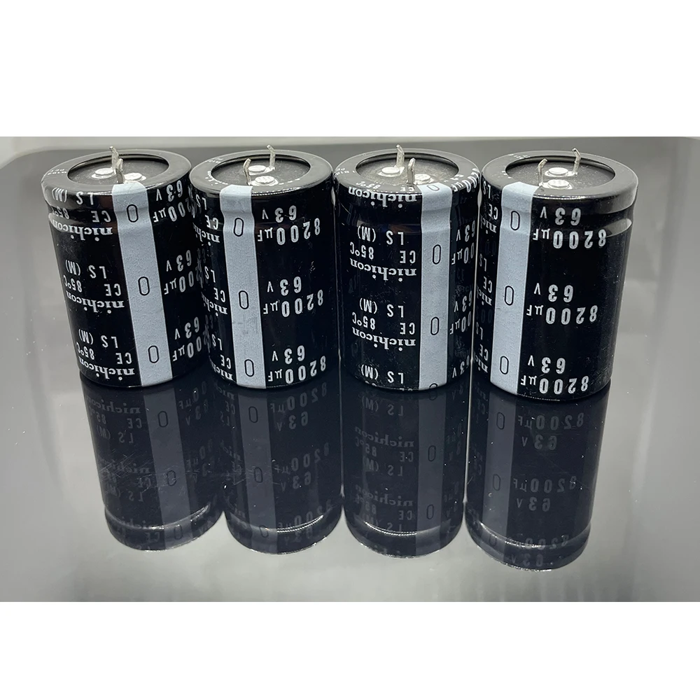 Nichicon-condensadores electrolíticos para fiebre de Audio, 63V, 8200UF, 30x45mm, 30x50mm, 35x35mm, 35x40mm, 35x45mm, 35x50mm, 10mm