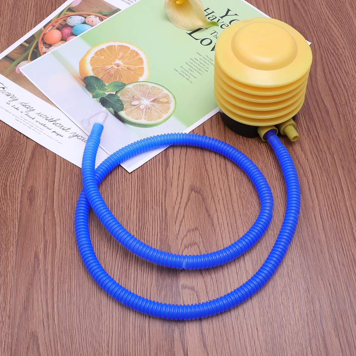 

Portable Plastic Air Pump Balloon Inflator Two Adapters Long Flexible Hose Pump Party Supplies Plastic Inflator