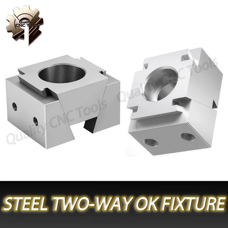 Morsa di precisione OK Apparecchio M6 M8 M10 Morsetti multi stazione CNC Morsa Cuneo Blocco di espansione Centro di lavoro Lato fisso