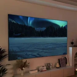 Ekran ze stałą ramką Czarny kryształowy materiał 90-120 cali do projektora laserowego UST Anti-Light CLR ALR Ultra Thin Home 4K TV Screen