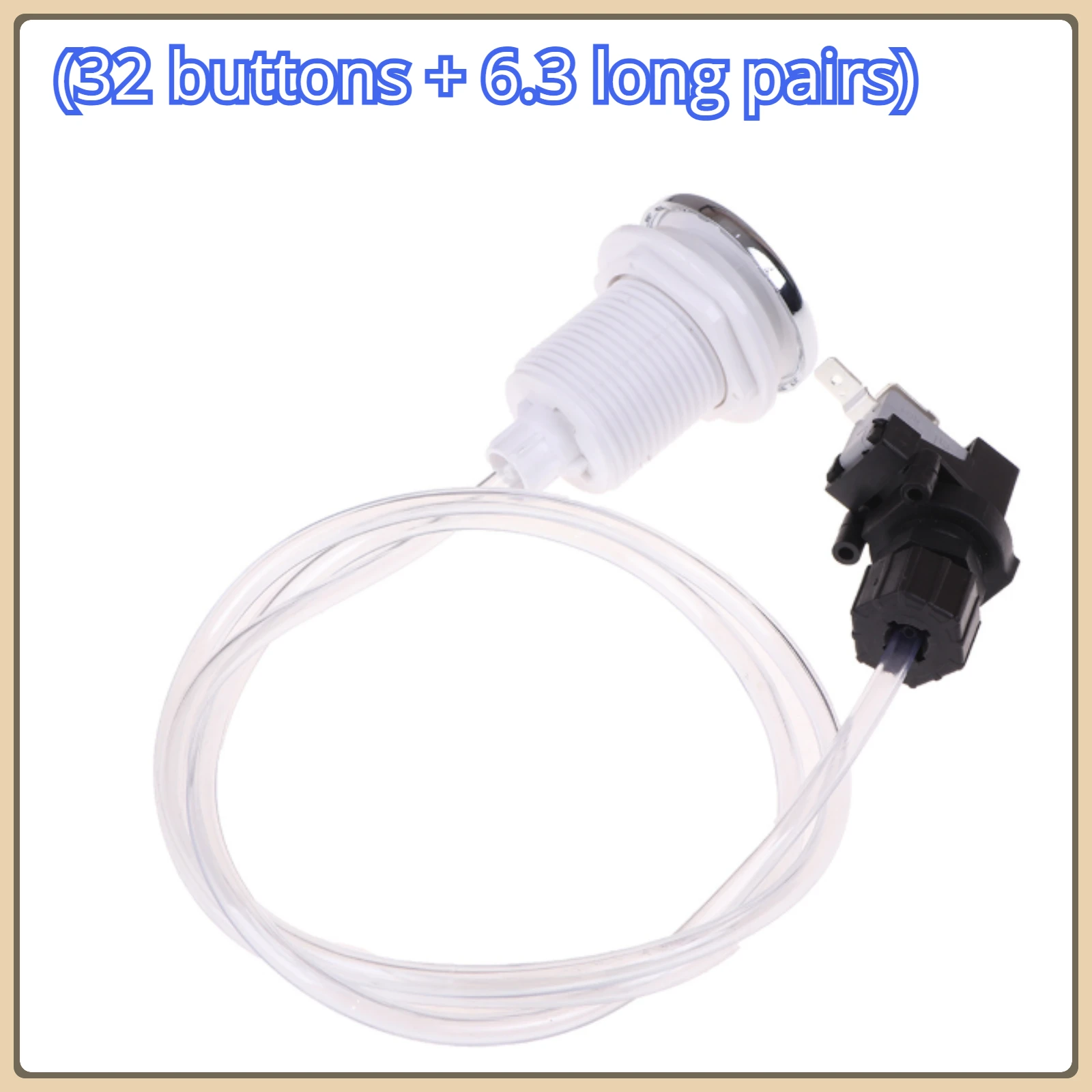 Pneumatic air pressure switch surfing massage bathtub (32 buttons+6.3 long double) chair pneumatic switch