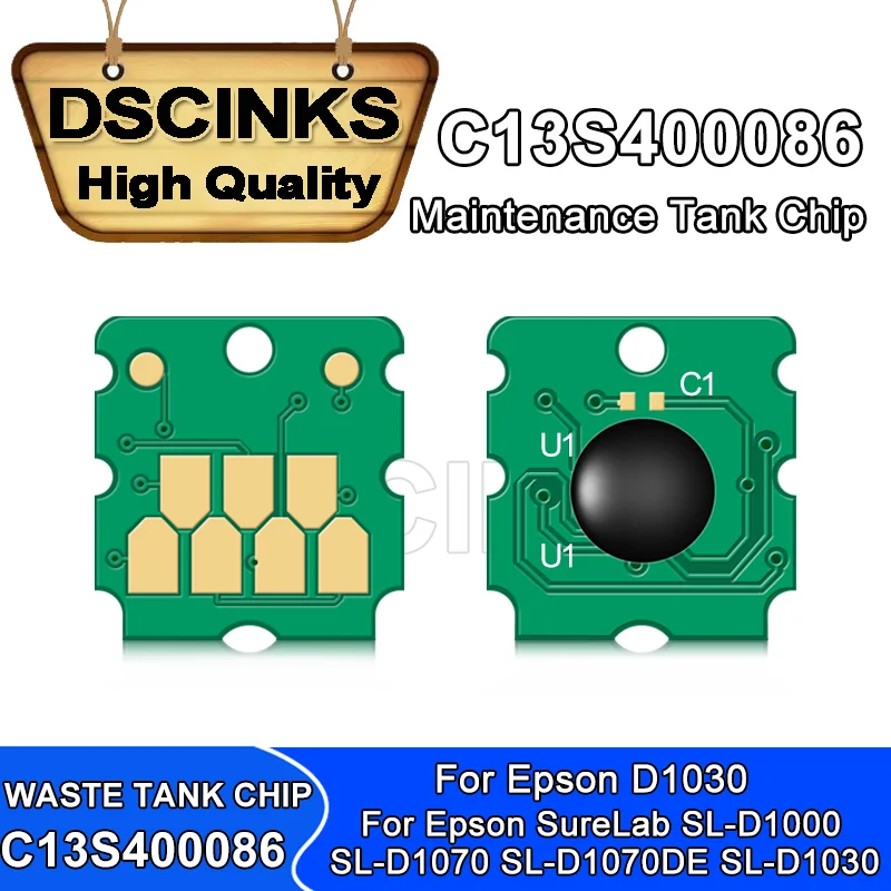 C13S 400086   Чип технического обслуживания для Epson SureLab SL-D1000 SL-D1070 SL-D1070DE SL-D1030, чип резервуара для резервуара Epson D1030 SLMB1