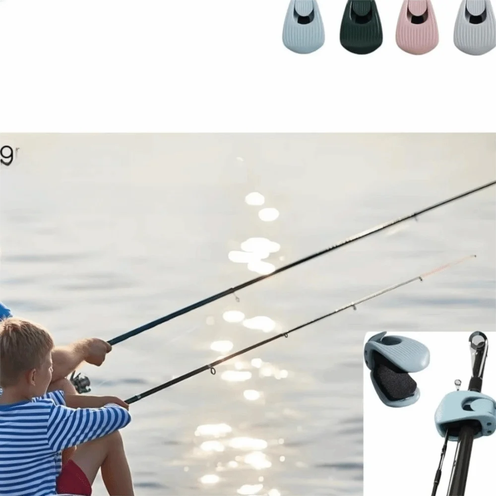 6pcs Soft EVA Fishing Rod Fixer Compact Portable Fishing Rod Holder Fixer Durable Wall Mounted Fishing Pole Holder Fixer