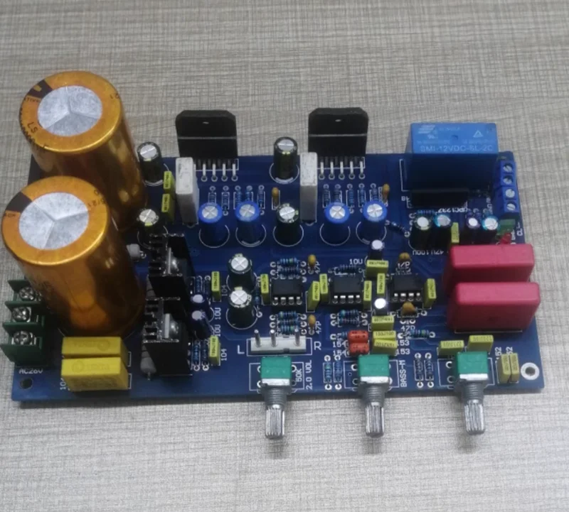 

Dual AC24V-28V LM3886 Stereo 70W*2 2.0 Channel Audio Amplifier Board With NE5532 Pre Stage Tone