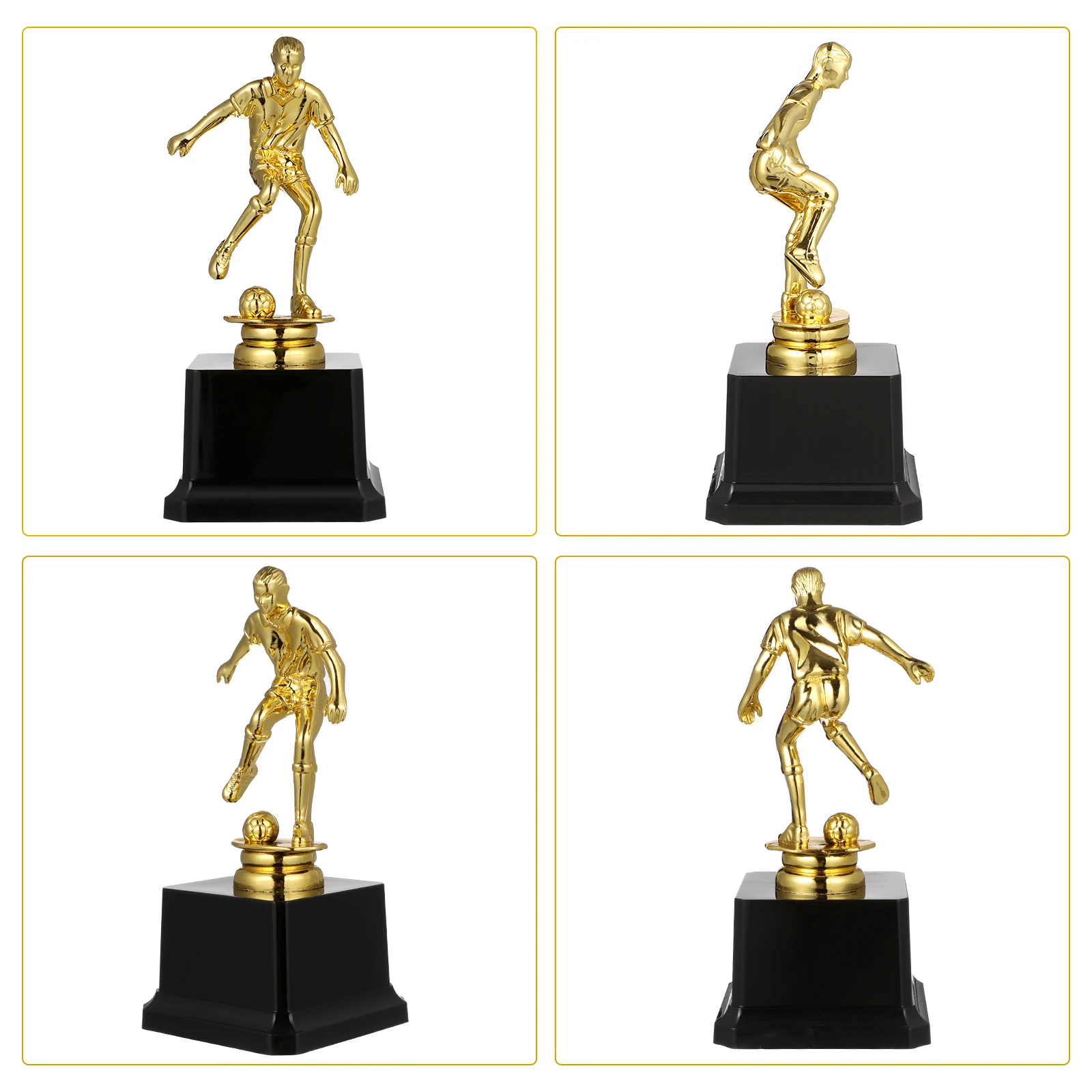 

Little Golden Man Trophy Mini Trophies Soccer Player Winner Award for Kids Metals