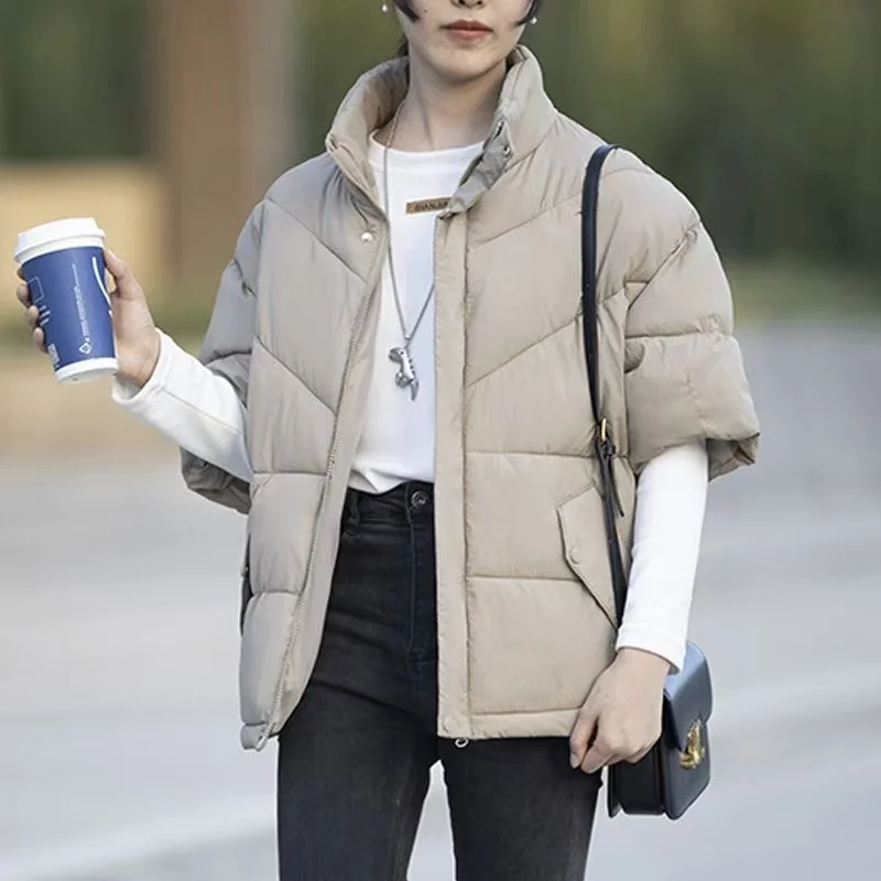 

Winter Warm Padded Vest Women's Vest Short Sleeves Jacket Casual Elegant Tank Top New In Coats &Jackets Matching Chic Outerwears