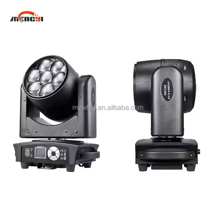 7 Uds 40W Zoom luz móvil de lavado luz de escenario Rgbw Led cabezales móviles luces de escenario para discoteca