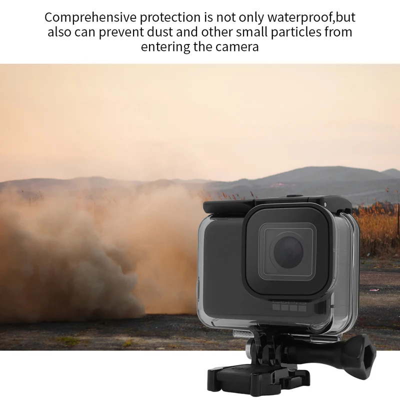 غطاء حماية GoPro لكاميرا HERO7 Silver & HERO7 الأبيض Action GoPro الأصلية 131 قدم مقاومة للماء