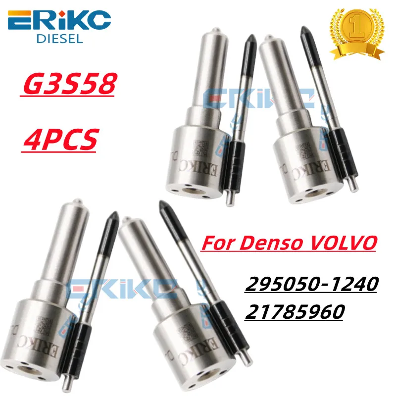 4pcs G3S58 Auto Fuel Pump Injection Tip G3 S58 Black Needle Diesel Dispenser Nozzle for Denso Volvo 295050-1240 21785960