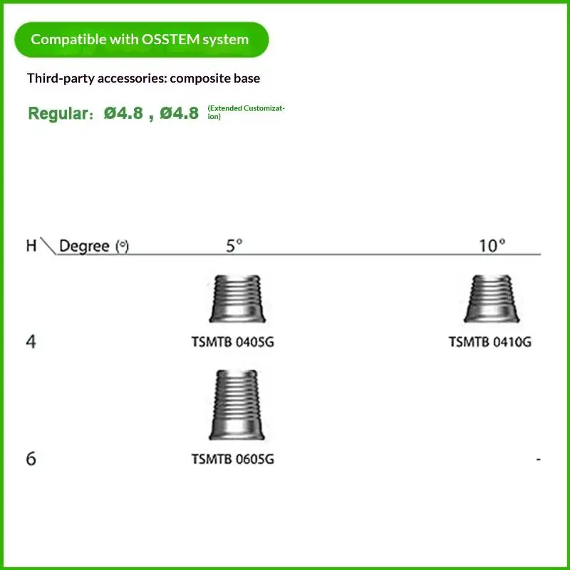 Osstem Multi-Unit Titan-Abutment CAD/CAM Grade 5 Ti-Base Hochpräzise Implantatrestaurierung für Zahnkliniken & Labore – Detail 10