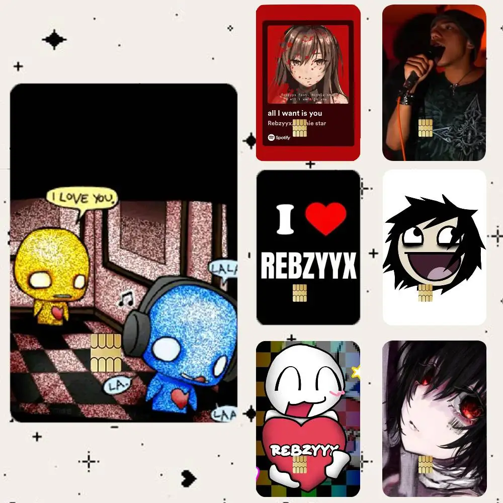 Singer Rebzyyx I Deserve This HD Waterproof Card Skins Protective Stickers for Credit Bank Game Cards