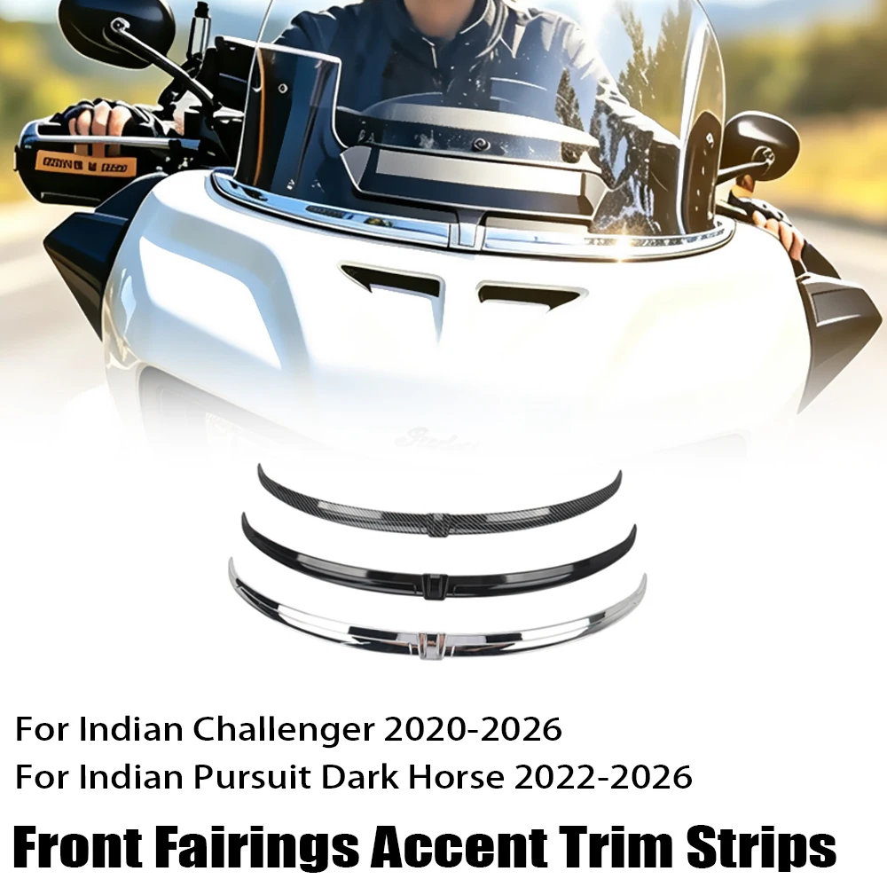 Front Fairings Accent Trim Strips Accessories High-quality Plastic For Indian Challenger 2020-2026 Pursuit Dark Horse 2022-2026
