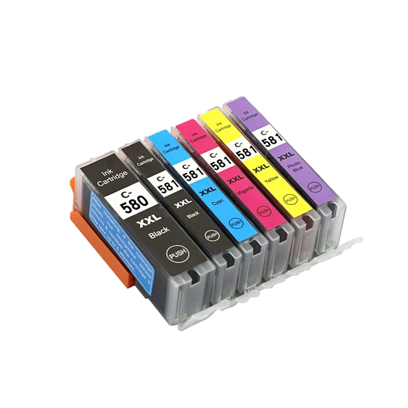 PGI580 CLI581 Ink Cartridge For Canon PIXMA TS8150 TS8151 TS8152 TS8250 TS8251 TS8252 TS8350 TS9150 TS9155 printer