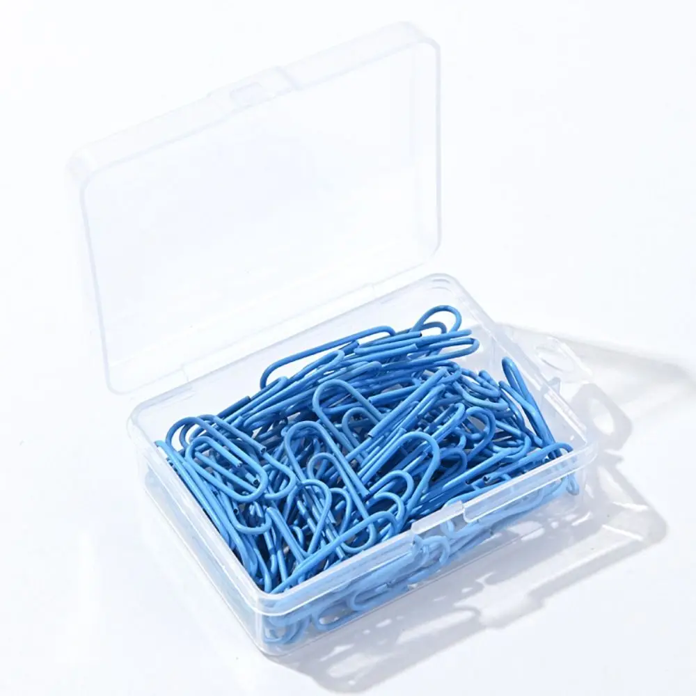 

50PCS Pinch Clips Creative Metal Paper Clips Colored Binding Bookmark Clip Alloy Binder Clamps Office