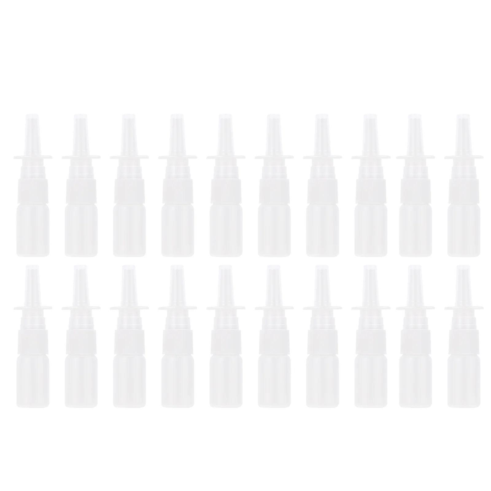 

20 Pcs Spray Bottle Nose Mist Sprayer Empty Refillable White Water Fine Nasal Small Direct Injection