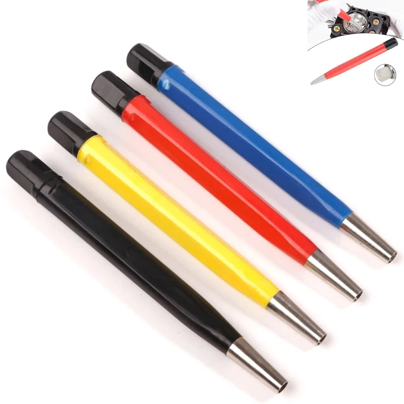 1/4Pcs Rust Removal Brush Pen Glass Fiber / Brass /Steel /Nylon Brush Pen Shape Watch Jewelry Parts Polishing Cleaning Tool Set