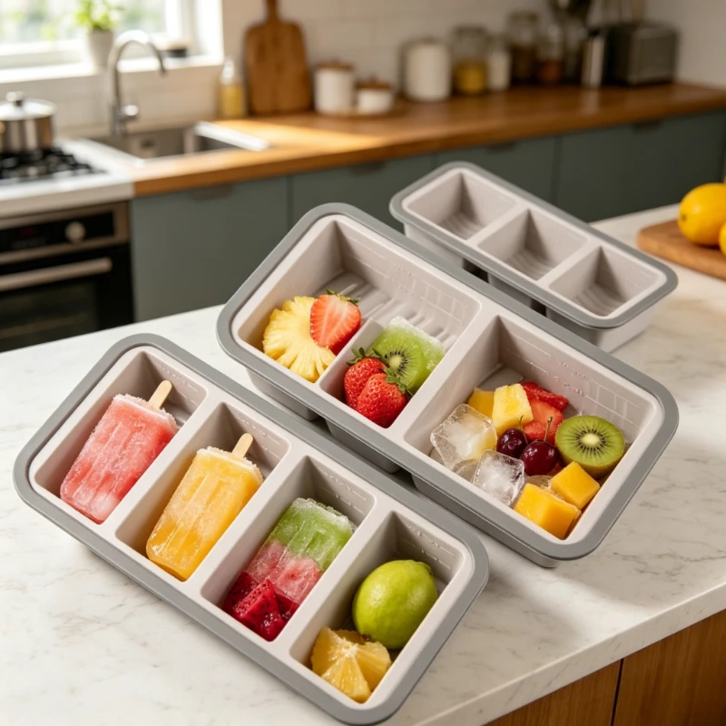 2 or 3-piece Silicone Freezer  - Meal Prep Menu review and price