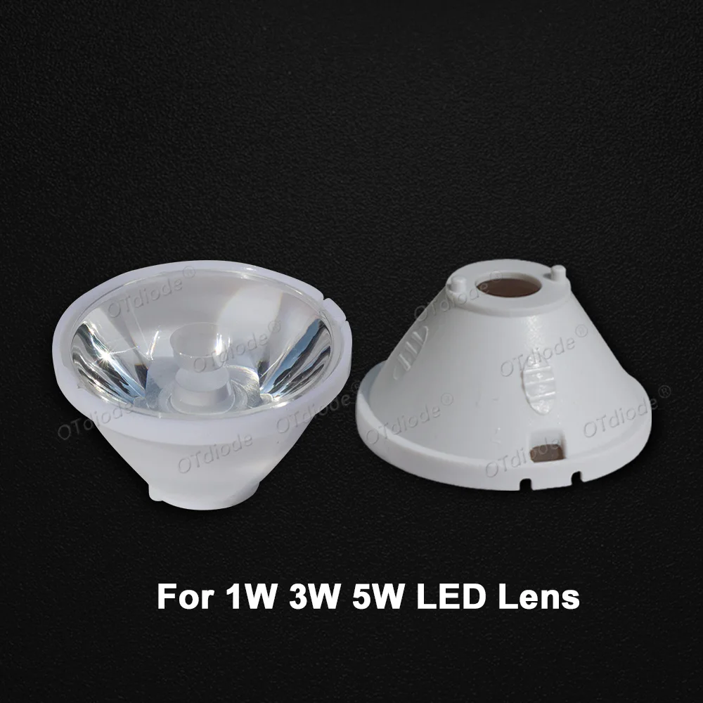 LED Lens 1W 3W 5W 4 Degree Focus 3535 3030 XPE XPG2 35mm  Optical PMMA Clear Bead Plano Lens A beam of Spotlight flashlight