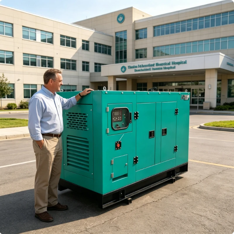 Silent Diesel Generator Set 100kW Three Phase Power Generator For Construction Site Heavy Duty Machine Outdoor Electricity