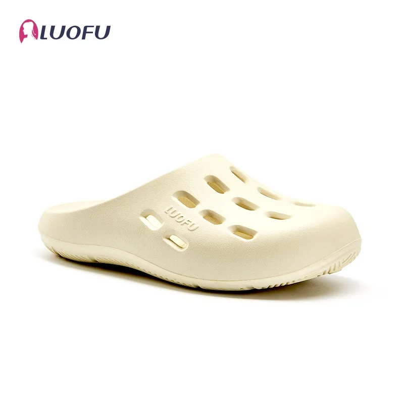 LUOFU Women's EVA Slippers, Hole Shoes, Half Slippers, Outside Thick-soled Couple Sandals