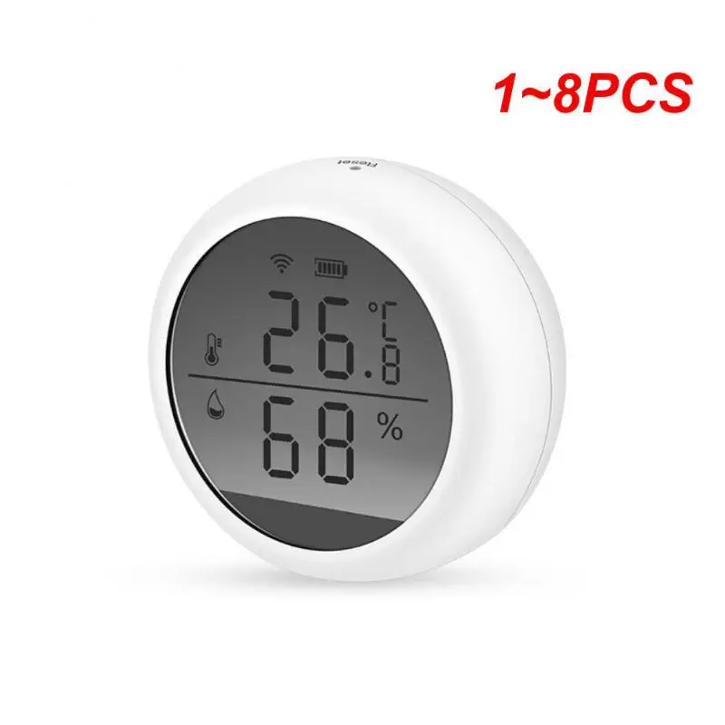 

1~8PCS Temperature And Humidity Sensor Professional Gateway Required Wireless Wifi Tuya Thermometer Detector Thermometer