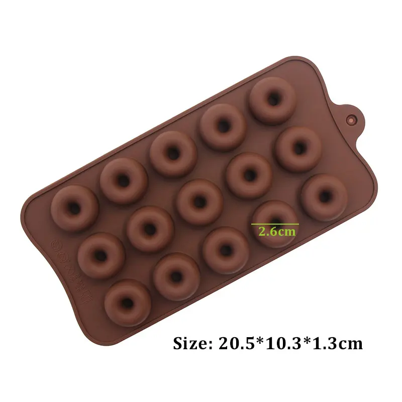 Donut Shape Silicone Mould Doughnut Chocolate Candy Fondant Mold Baking Tool