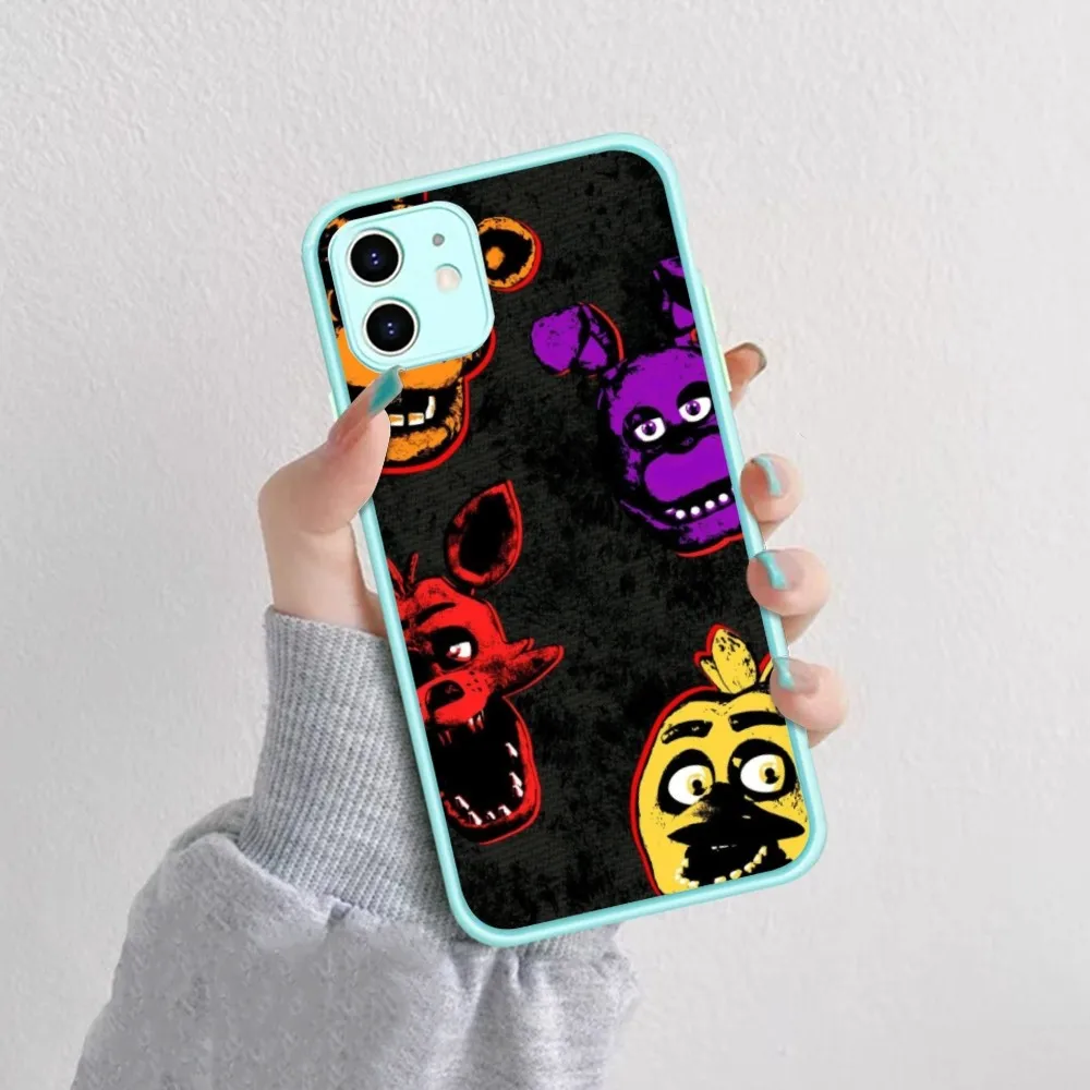 Fnaf Five-nights-At-Freddys Anime Phone Case For IPhone 14 X XR XS 7 8 Plus 11 12 13 Pro MAX 13mini Matte Shockproof Case