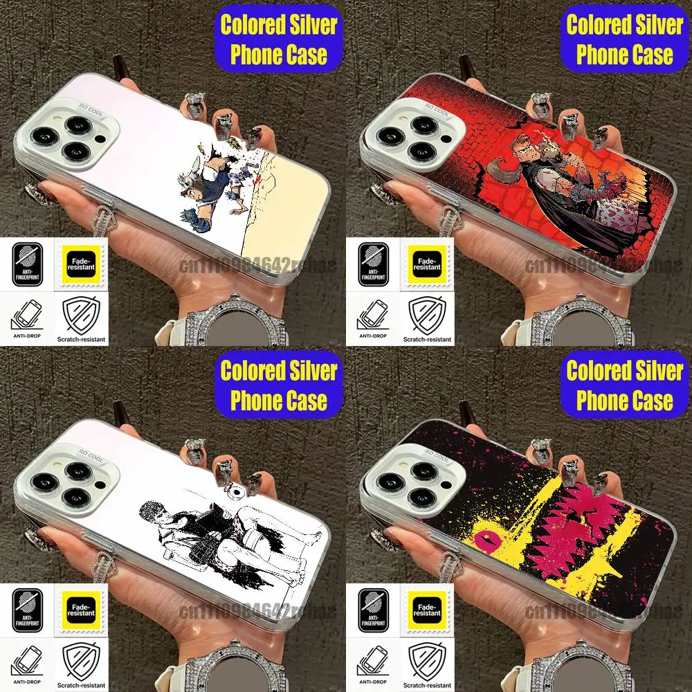 For D-Dungeon Crawler Carl Phone Case For iPhone 15,16,12,14,13,17,11,E,Plus,Air,Pro,Max,Mini White Silver Cover