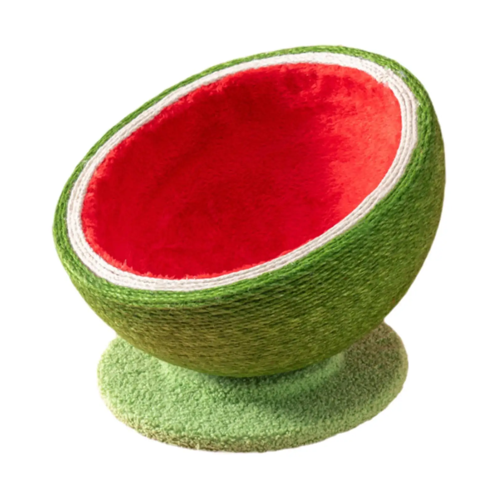 Watermelon Cat Scratcher Board Cat Scratcher Bowl Luxury Pet Cat Lounge Bed Cat Scratching Bowl for Outdoor Cats Grinding Claws