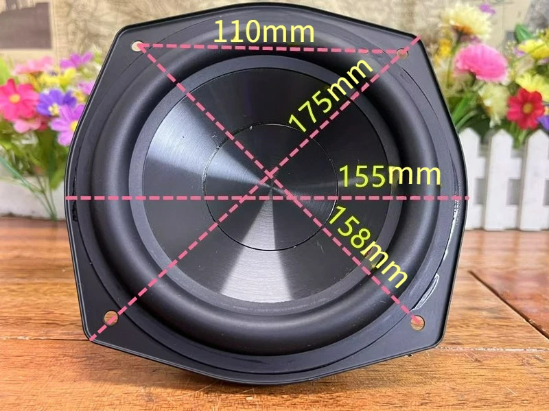 SOTAMIA 1 個 6 インチサブウーファー 4 オーム 100 ワットロングストロークラバーエッジブラックゴールド炭素鋼ボディサブウーファースマート Bluetooth スピーカー