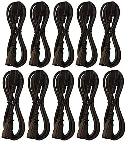 

Упаковка из 10 шт.) 6-футовый шнур питания переменного тока IEC 320 NEMA C13 C14 10A 18AWG PDU с процессором