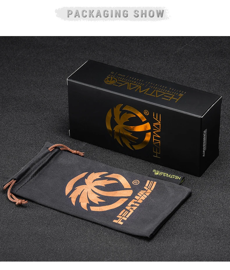 luxury brand Heat Wave brand sunglasses sport Conjoined lens cycling Women men sun glasses UV