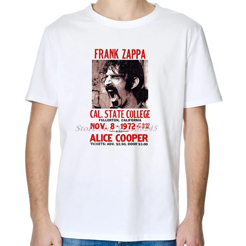 Frank Zappa Chunga's Revenge Rock Cool Vintage Music Hot Sale Graphic T-Shirts Cotton Short Sleeve T-Shirt Summer Mens Clothes