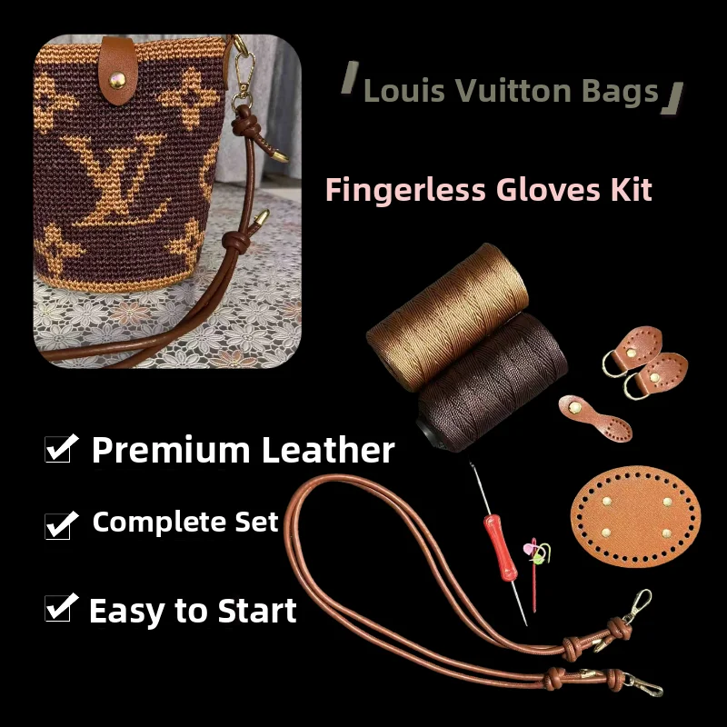 

Набор для самостоятельного изготовления вязаной крючком сумки-кроссбоди для телефона с цветочным узором для пожилых людей, аксессуары, плечевой ремень, сумка для картофеля фри