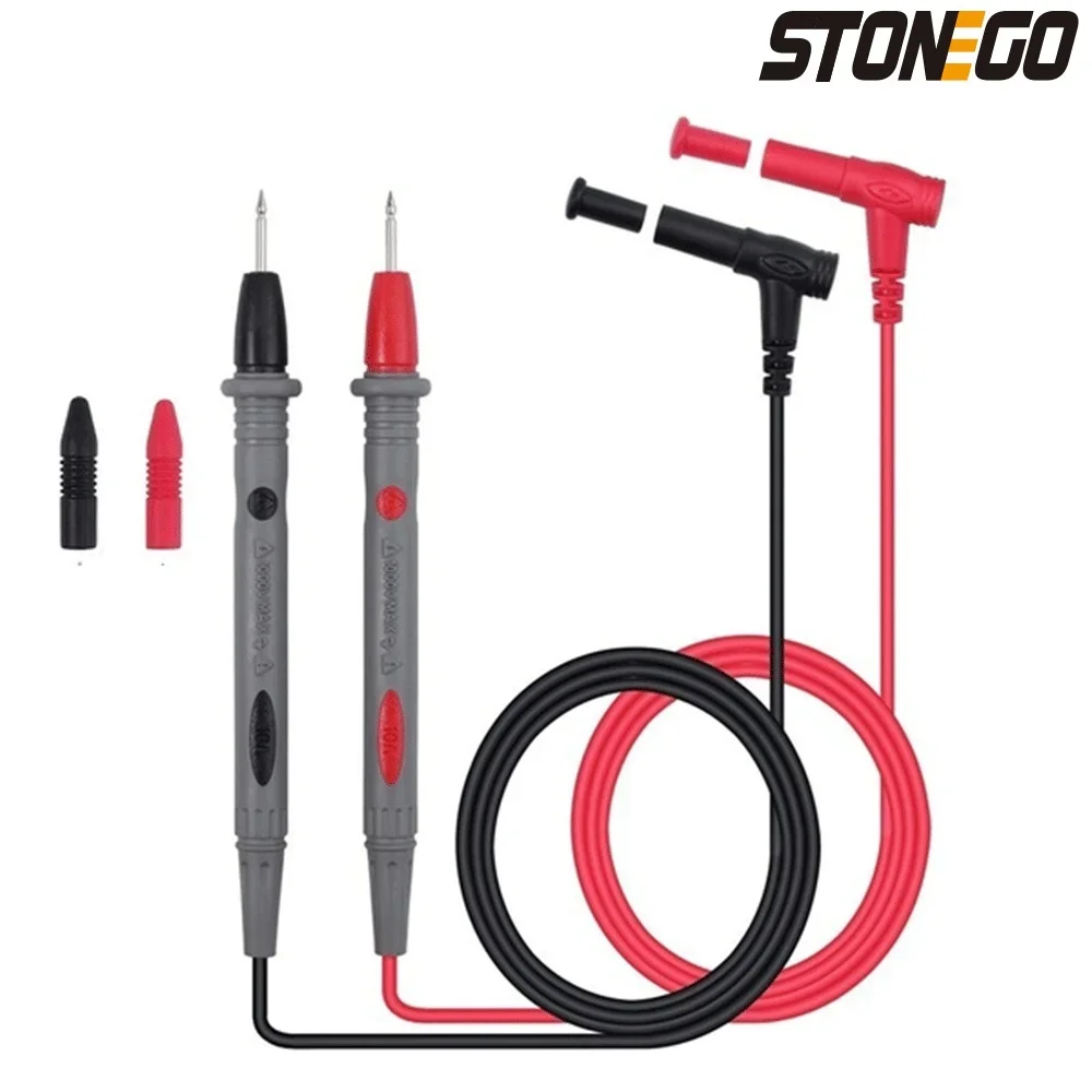 STONEGO 1 Pair Universal Multimeter Test Leads Probes Copper Wire Test Lead Pin 20A 1000V Tester Wire Pen