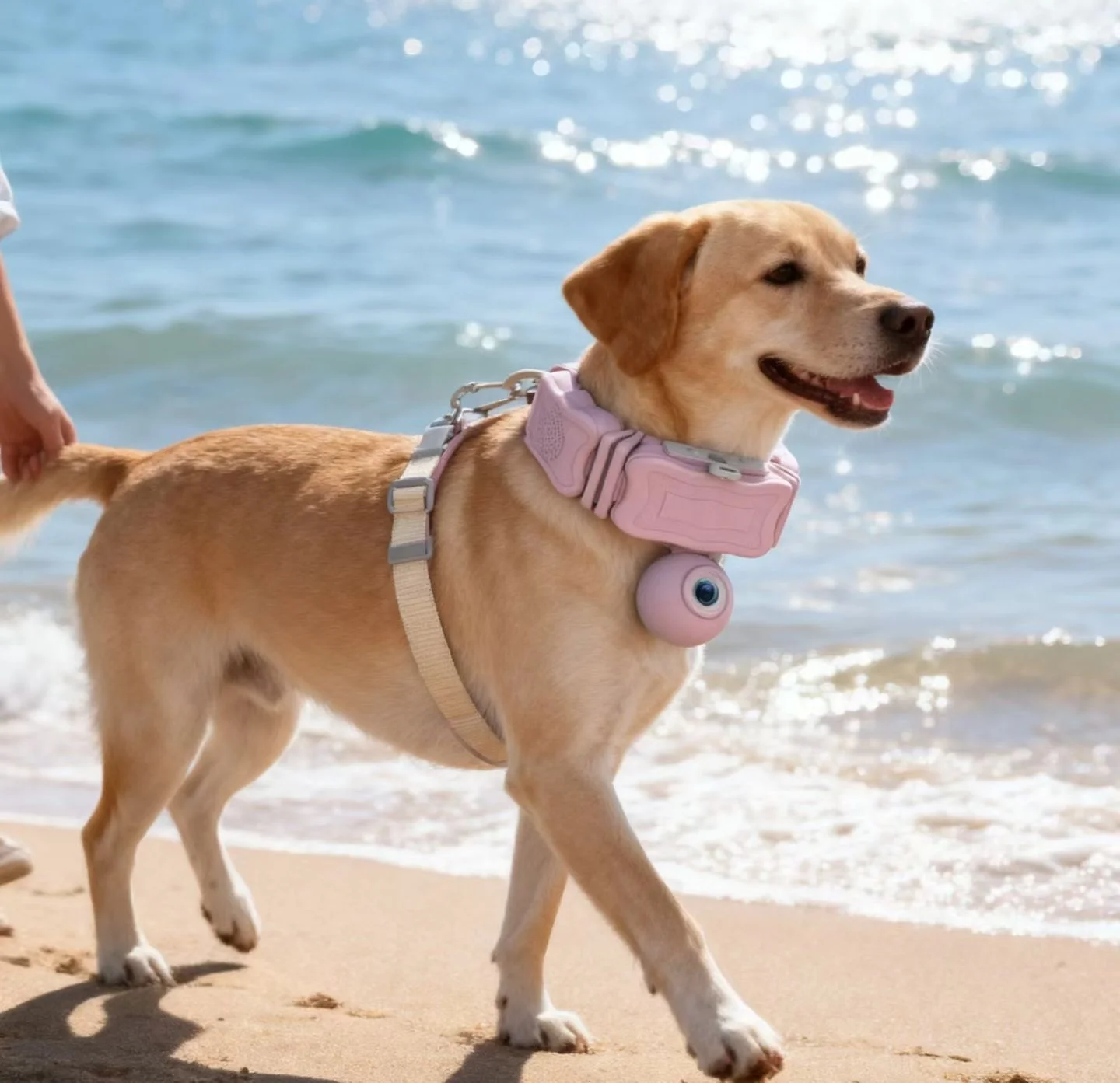 OEM Smart GPS Pet Tracker Collar 4G LTE Real Time Tracking Mini Waterproof Camera Health Monitor Virtual Fence for Dog Cat