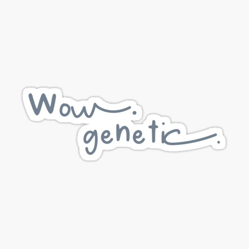 

Wow. Genetic. | Heated Rivalry Sticker For Laptop Decor Bedroom Car Cute Cartoon Art Fashionable Public Suitcase