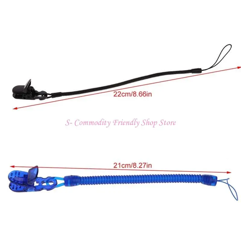 

85AE Spring Teething Soother Chew Dummy Clips Retractable Simple Pacifier Clip