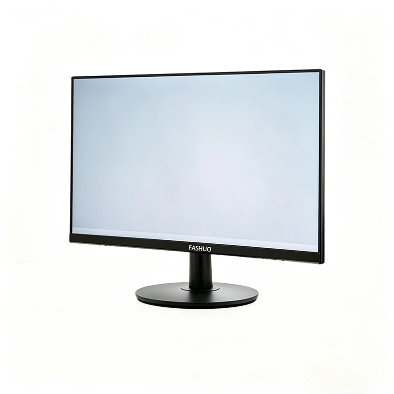 FASHUO 24‑Inch Frameless Flat IPS Computer Monitor 1920x1200 75Hz 5MS 250cd/m2 178° Wide View VGA HDMI Black Desktop Display